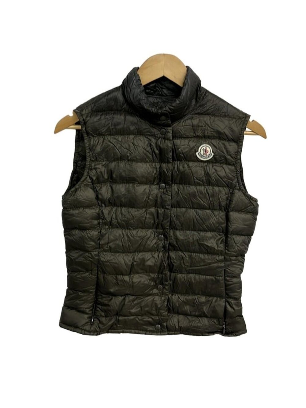 Moncler Down Vest 1 S Liane Gilet Khaki Autumn Winter